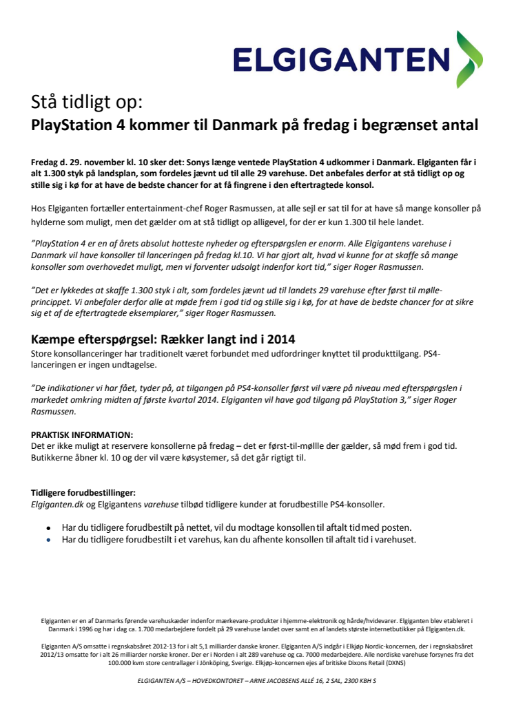 Stå tidligt op: PlayStation 4 kommer til Danmark på fredag 
