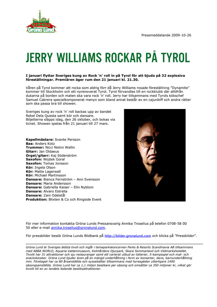 Jerry Williams rockar på Tyrol