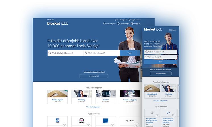 Blocket Jobb_mobil och desktop