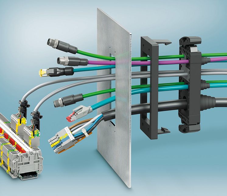 Routing Pre-Assembled Cables through the Housing Wall 