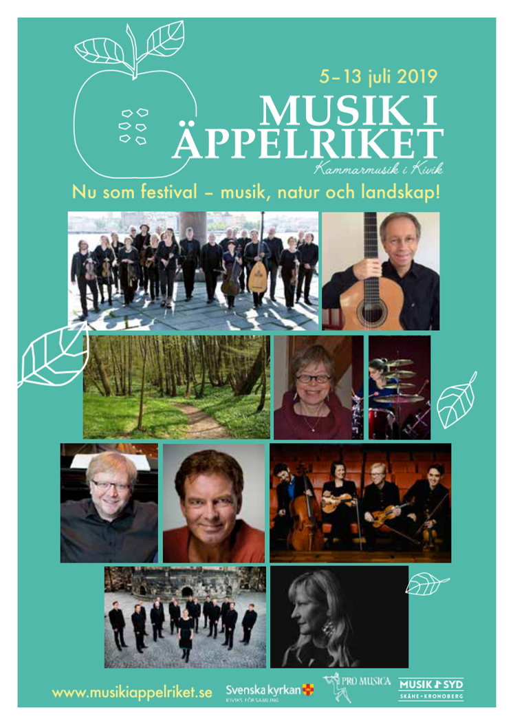 Musik i Äppelriket blir festival – upplev musik, natur och landskap 5–13 juli 