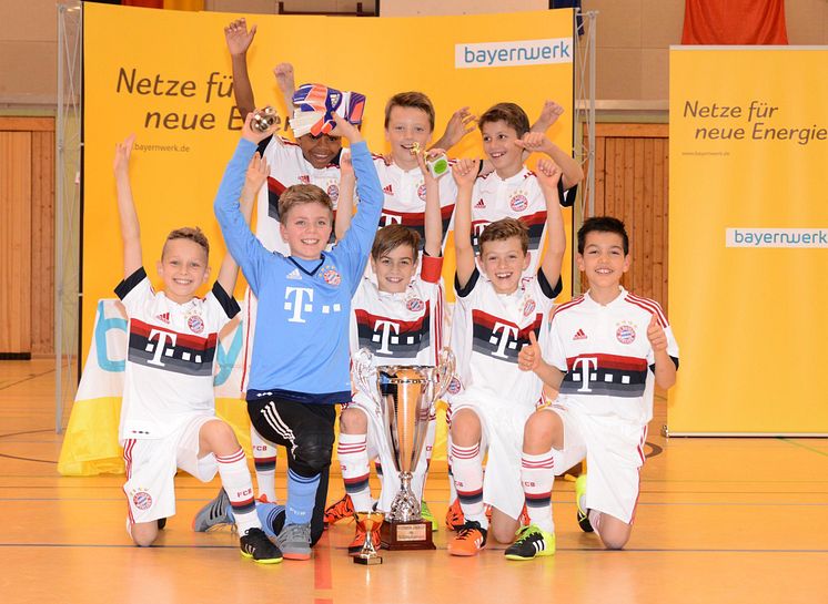 Dreimaliger Sieger: Die E-Jugend des FC Bayern München geht als Titelverteidiger und Mitfavorit ins Turnier.