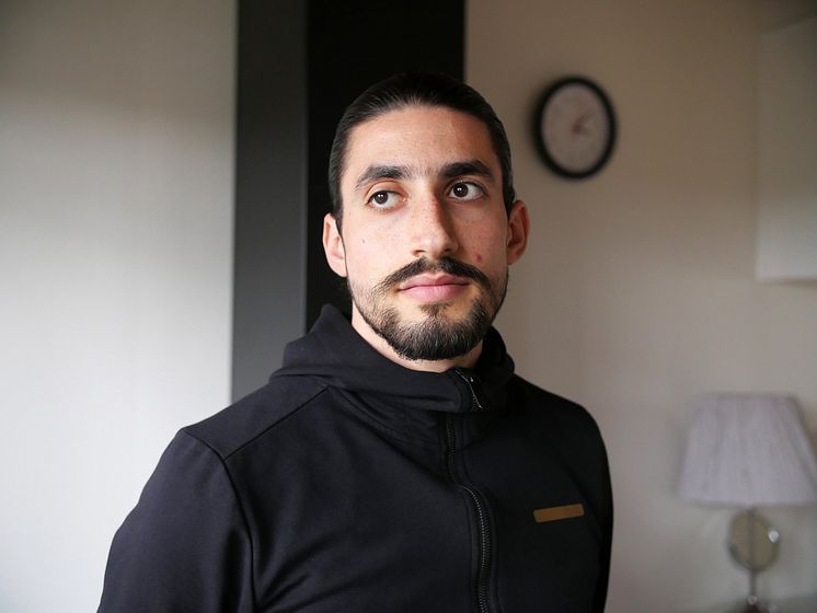 Ameer Mehtr flydde från Syrien till Sverige 2015. Idag deltar han i projektet Inner Peace.