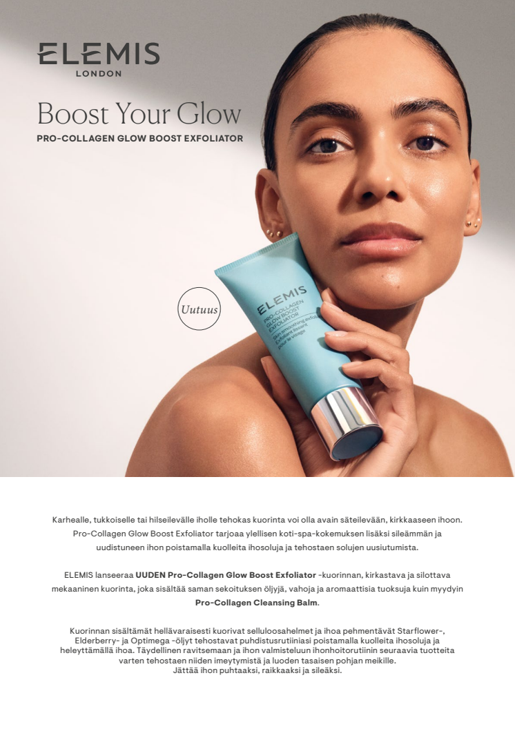 Pro Collagen Glow Boost Exfoliator Press Release FI.pdf