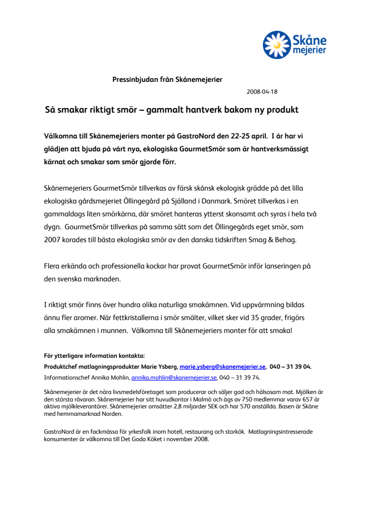 Så smakar riktigt smör – gammalt hantverk bakom ny produkt 