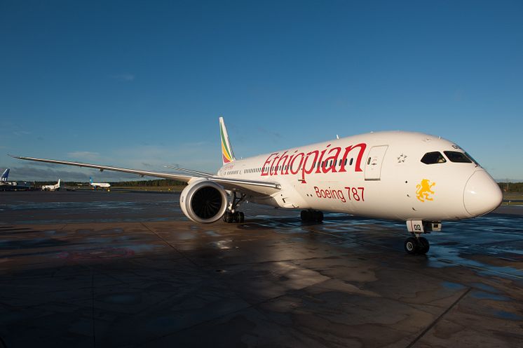 Dreamliner på Stockholm Arlanda Airport