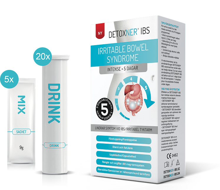 Detoxner IBS Intense 5 dagar - lindrar symtom vid IBs