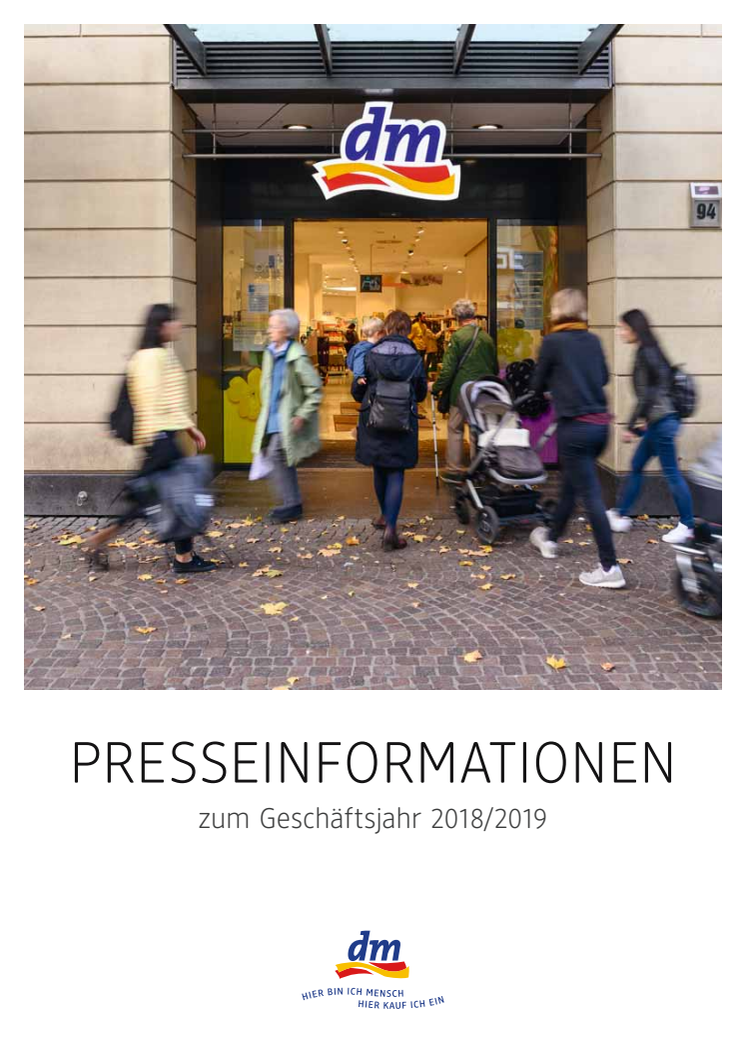 Positive Entwicklung bei dm-drogerie markt im Geschäftsjahr 2018/2019  