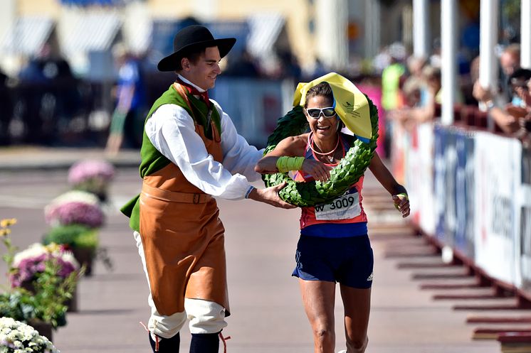 Jasmin Nunige, Switzerland, winner of Ultravasan 90 2015-08-22