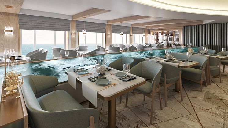 Main Dining Trollfjord Rendering Hurtigruten Norway