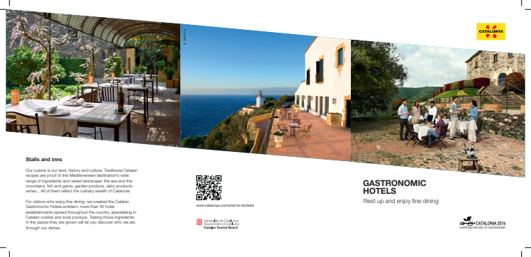 New catalogue - Catalonia Gastronomic Hotels