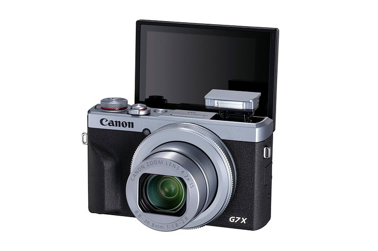 PowerShot G7X MK III LCD Up SILVER FSL 02