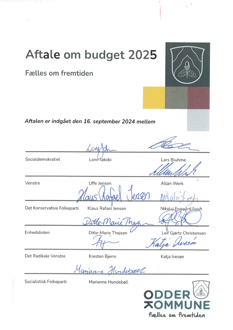 Budgetaftale 2025 - Odder Kommune - Fælles om fremtiden.pdf