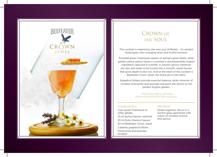 Beefeater Crown Jewel cocktailoppskrifter