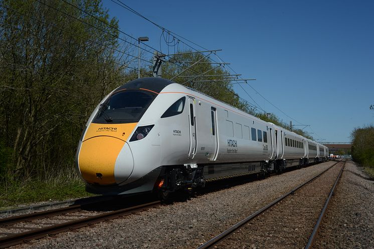 First pre-series Class 800 Hitachi InterCity Express Programme train undergoes dynamic testing