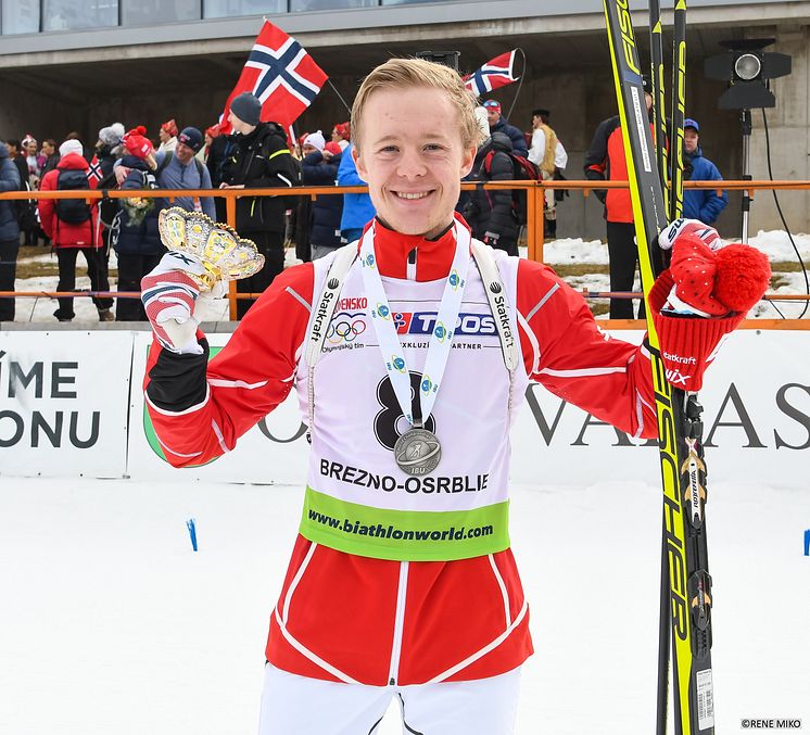 Sindre jaktstart med medalje