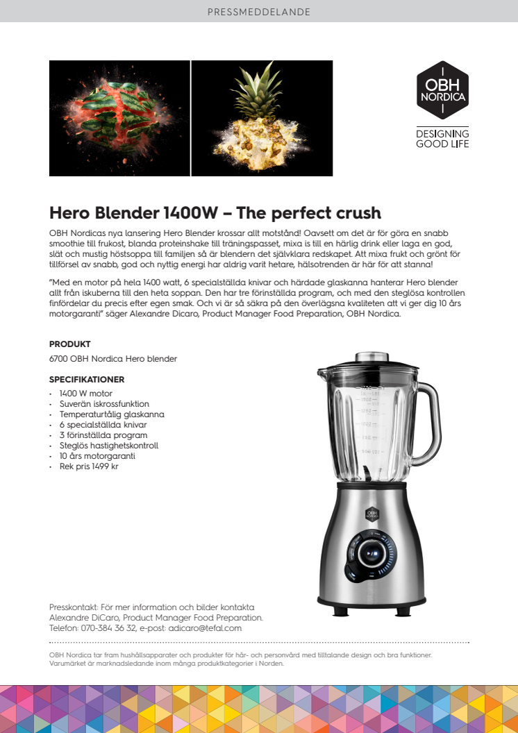 Hero Blender 1400W – The perfect crush