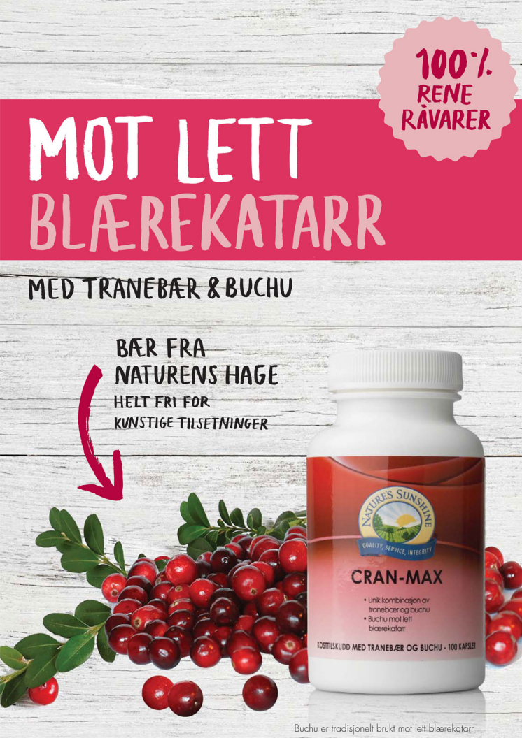 Er du plaget med lett blærekatarr?