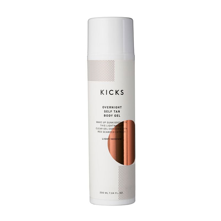 KICKS Overnight Self Tan Body Gel LightMedium