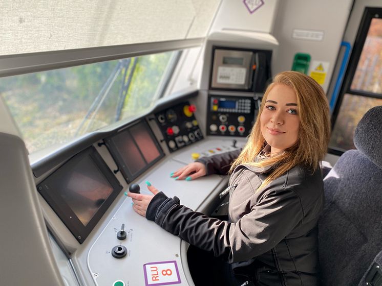 26-year-old Beau has worked on the railway since she was 19