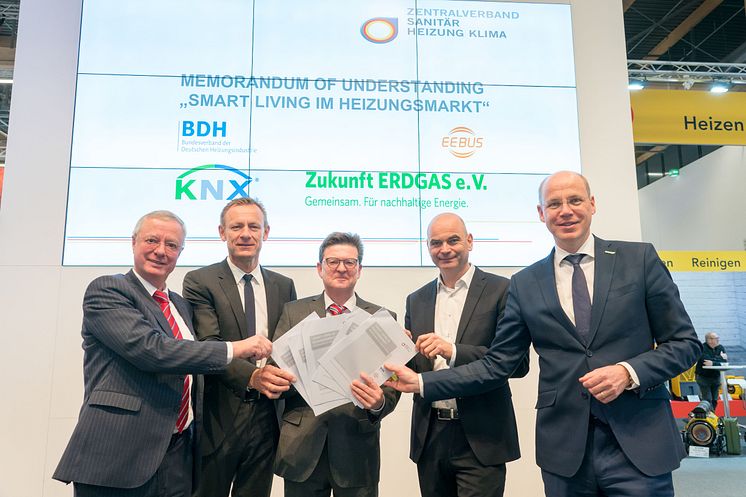 Unterzeichnung des Memorandum of Understanding "Smart Living im Heizungsmarkt"