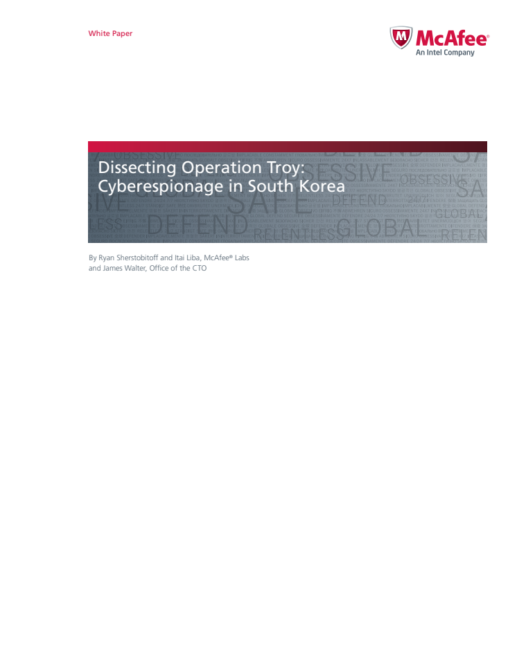 Dissecting Operation Troy: Cyberespionage in South Korea