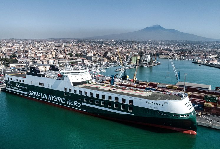 Eco Catania, one of Grimaldi Group's GG5G Ro-Ro vessels