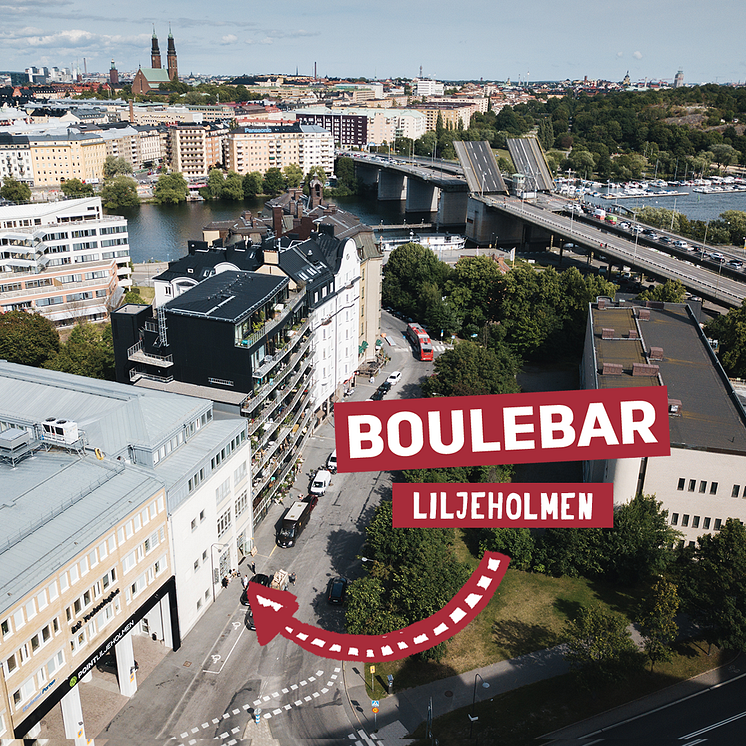 Boulebar Liljeholmen flygbild