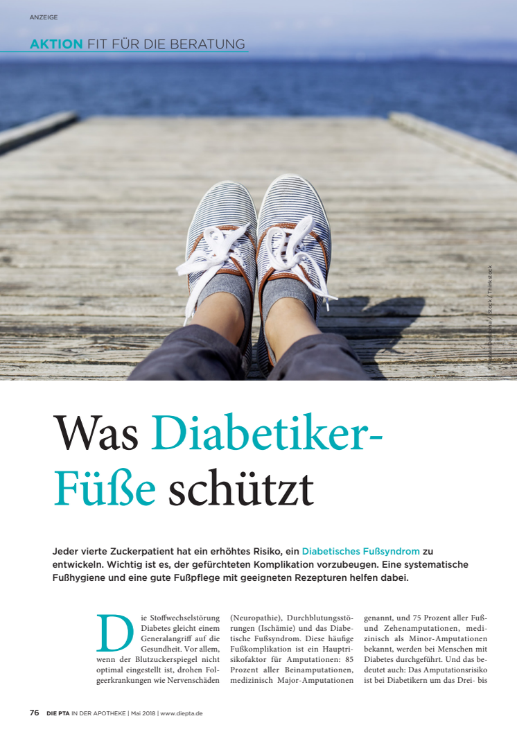 Was Diabetiker-Füße schützt