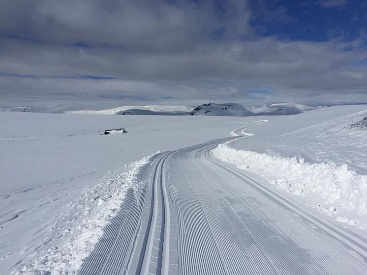 Illustrasjonsfoto snø: Auersvatn, Hovden 1. mai 2016