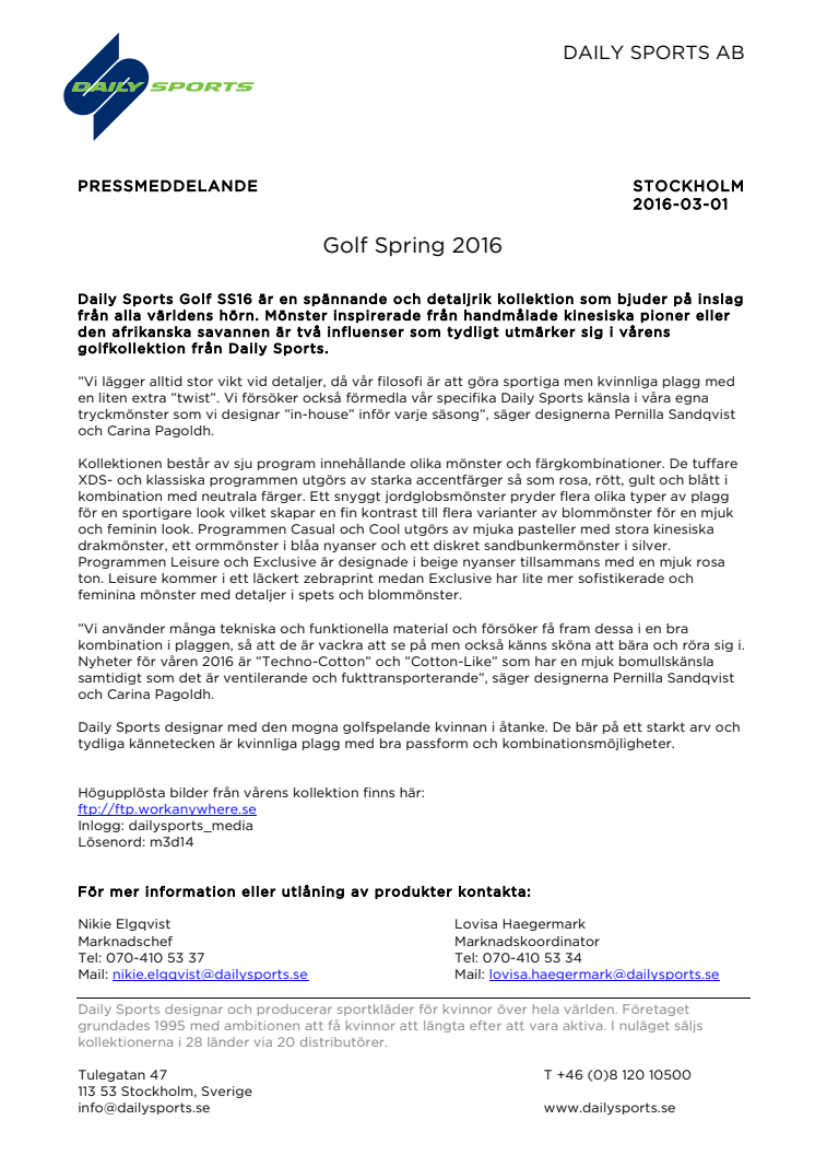 Golf Spring 2016