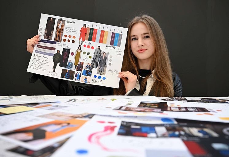 Northumbria University Fashion student Kamile Kartunaviciute pictured with some of her work.jpg