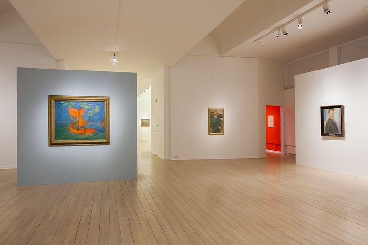 Carl Kylberg - med färgen bortom ytan. Interiörbild, Malmö Konstmuseum.