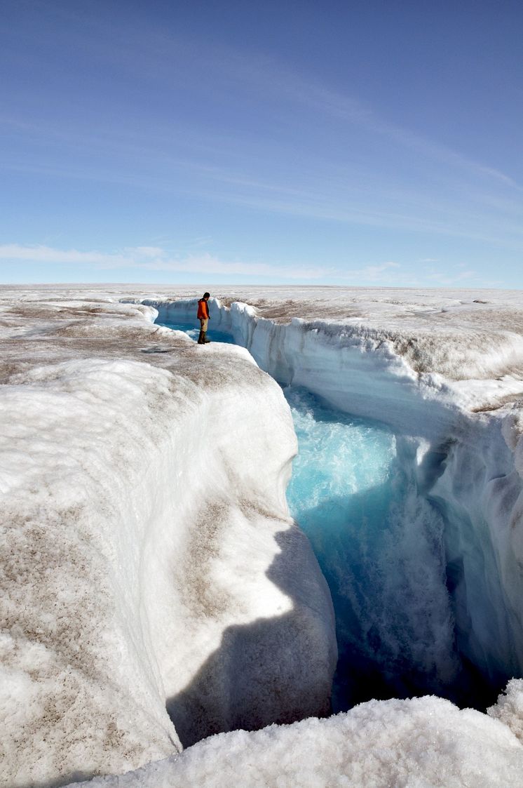 Grönland 2015 smältvattenbrunnar