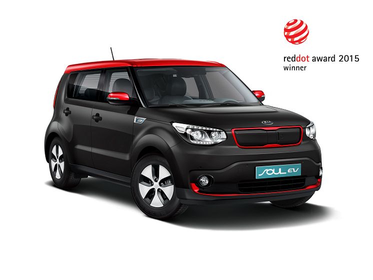 Kia Soul EV vinnare i red dot 2015