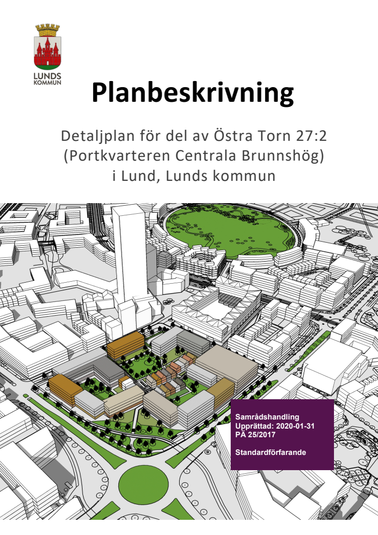 Planbeskrivning för Portkvarteren