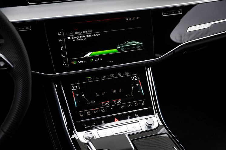 Audi A8 L TFSI e (Vesuvgrå)