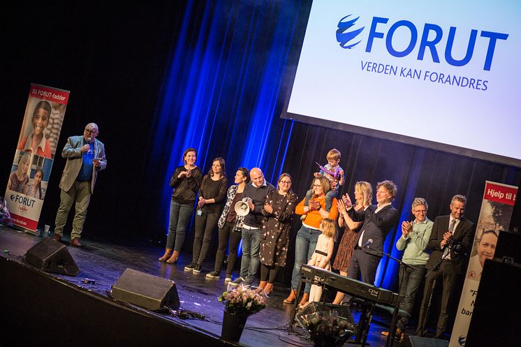 Alle artistene takkes på FORUT Festaften 2018