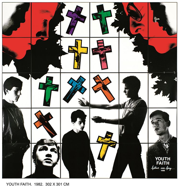 Gilbert & George,  YOUTH  FAITH, 1982