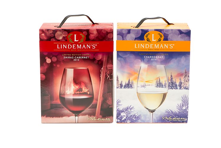Lindeman’s Shiraz Cabernet och Lindeman's Chardonnay Limited Edition Design 