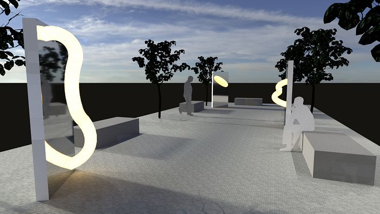 Reflect - ljusverk av Studio Tek