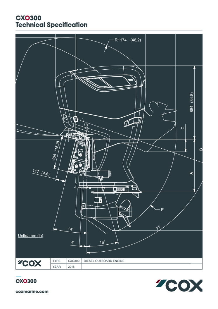 Cox Powertrain CXO300 Final concept technical specification