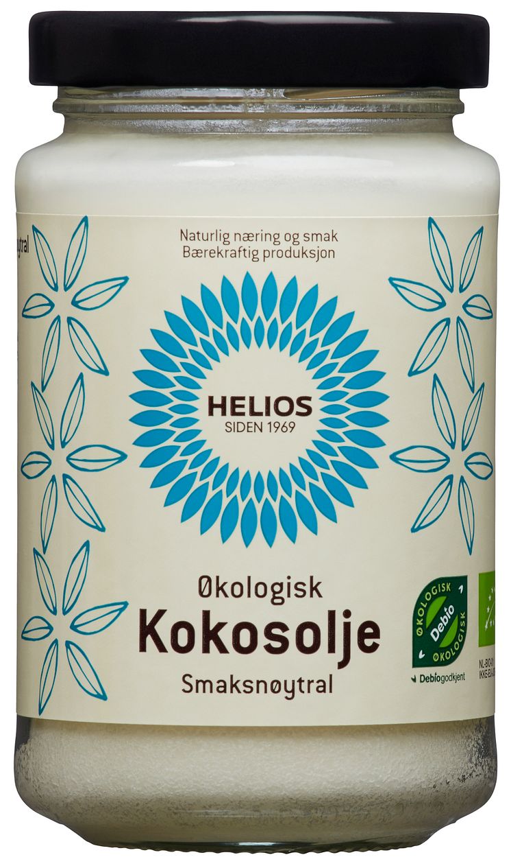 Helios kokosolje smaksnøytral økologiskv 200 ml