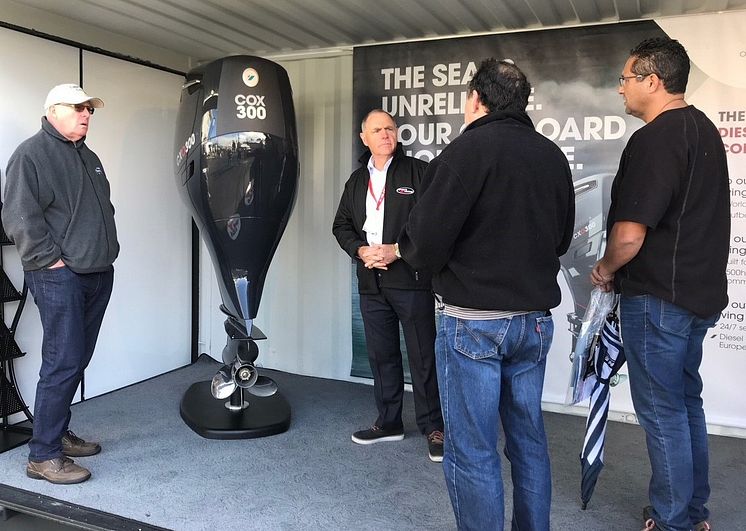 Cox Powertrain: Cox Powertrain exhibiting at Hutchwilco New Zealand Boat Show, Auckland 