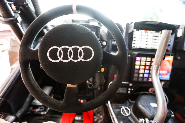 Test af Audi RS Q e-tron E2 i Zaragoza (juli 2022)