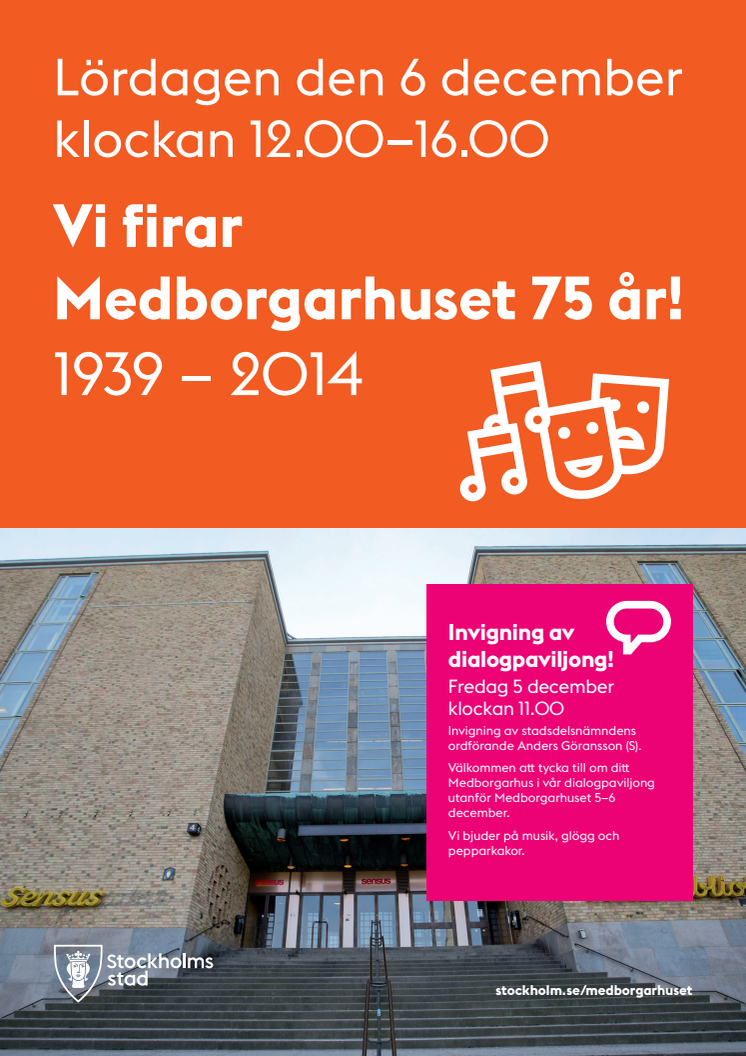 Program Medborgarhuset 75 år