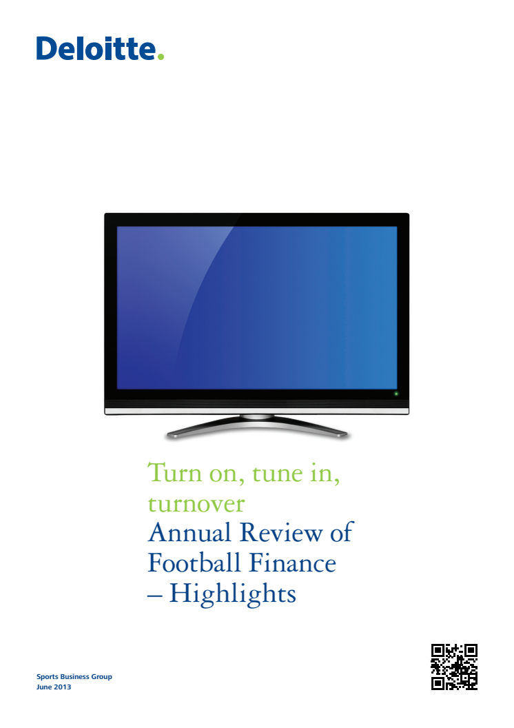 Deloitte Annual Review of Football Finance 2013 - Highlights
