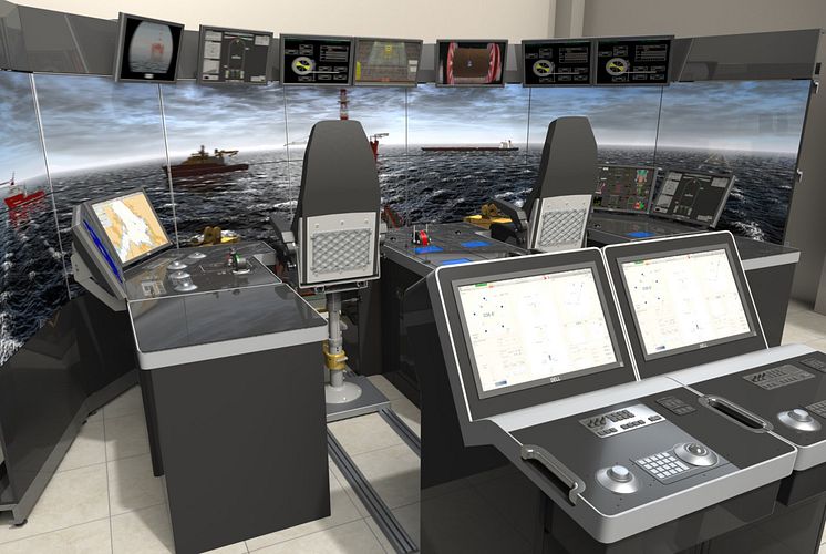 Hi-res image - Kongsberg Digital - K-Sim DP Manoeuvring Trainer – aft deck configuration