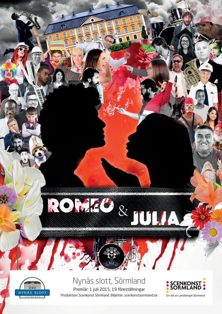 Burlesk Romeo & Julia på Nynäs slott - premiär 1 juli