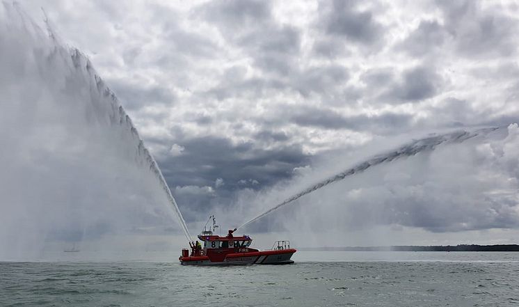 Image - Fischer Panda UK - Fischer Panda UK has joined with aluminium boat builder Aluminium Marine Consultants (AMC) to equip their latest high-performance fire-fighting vessel,  Barracuda, with air conditioning, power and digital switching systems